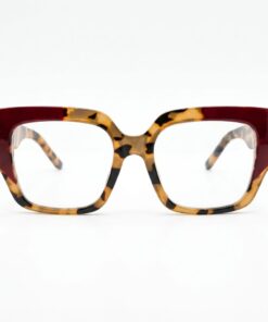 Lentes Ópticos Mujer Modelo "Providencia" - Marcos Cuadrados Carey y Burdeo Bicolor